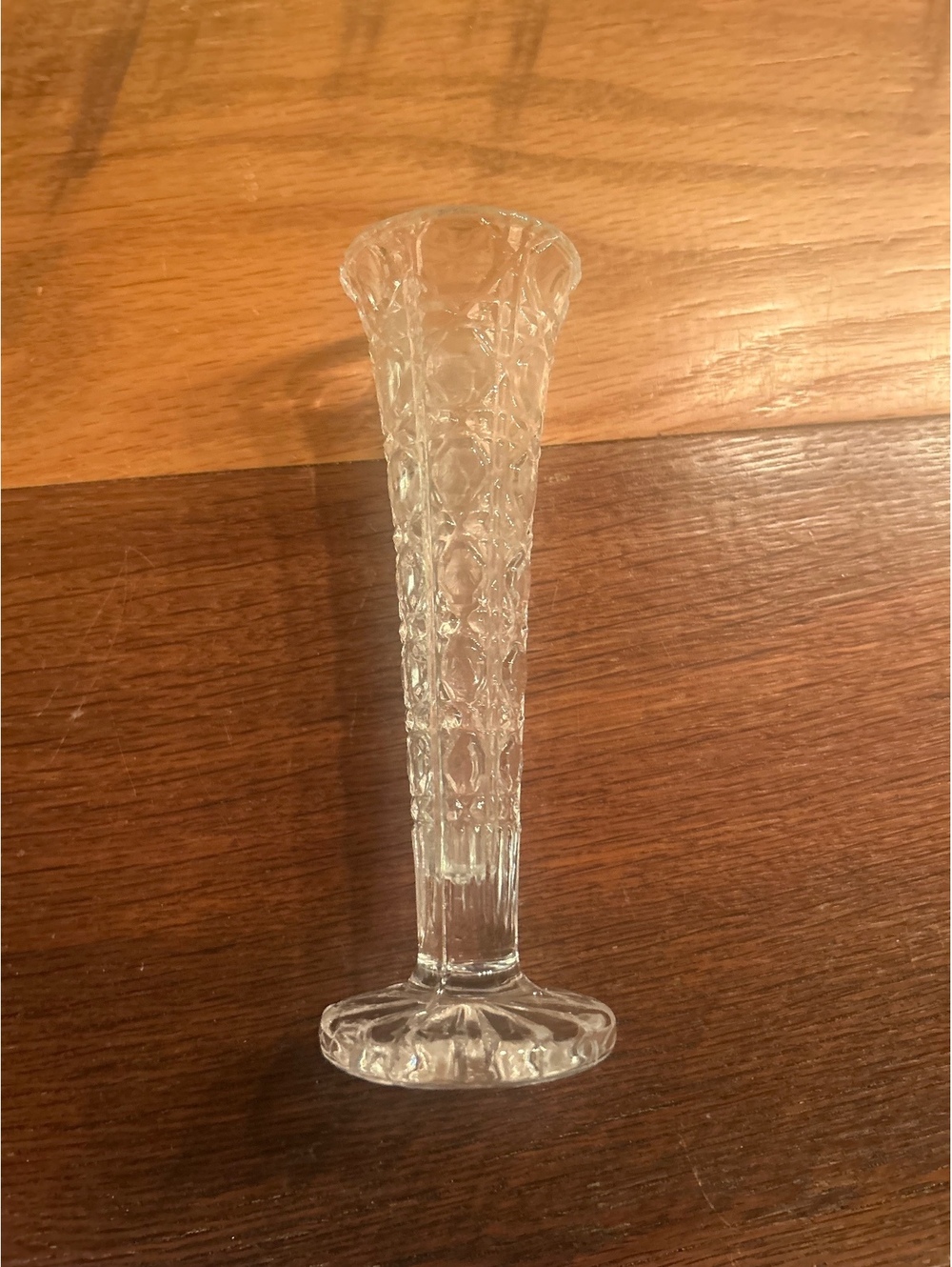 Vintage Indiana Glass "Royal Brighton" Clear Bud Vase